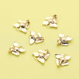 10Pcs 15MM Brass Orchid Pendant Charm, DIY Flower Supplies