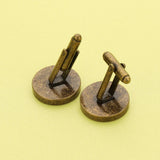 10Pcs 15MM Round Bezel Cuff Links Settings, Antiqued Bronze DIY Supplies