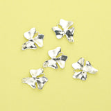 10Pcs 15MM Silver Orchid Pendant Charm DIY Flower Supplies