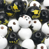 10Pcs 15mm Wooden Graduation Beads DIY Crafts Decoration Accessories