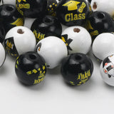 10Pcs 15mm Wooden Graduation Beads DIY Crafts Decoration Accessories