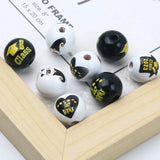 10Pcs 15mm Wooden Graduation Beads DIY Crafts Decoration Accessories