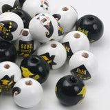 10Pcs 15mm Wooden Graduation Beads DIY Crafts Decoration Accessories
