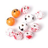 10Pcs 15mm Halloween Wooden Beads for Jewelry Making DIY Craft