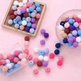 10Pcs Silicone Teething Beads for DIY Pacifier Clip