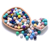 10Pcs Silicone Teething Beads for DIY Pacifier Clip
