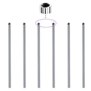 10Pcs 16G 1.2x16/38mm Threaded Bar Jewelry Tongue Industrial Piercing Balls