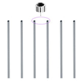 10Pcs 16G 1.2x16/38mm Threaded Bar Jewelry Tongue Industrial Piercing Balls