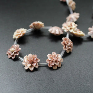 10Pcs 17mm Multi-Color Coral Sunflower Beads DIY Jewelry Making