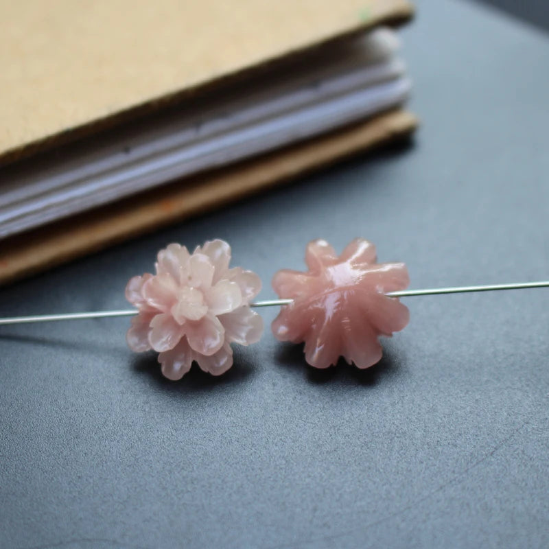 10Pcs 17mm Multi-Color Coral Sunflower Beads DIY Jewelry Making