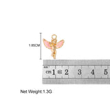 10Pcs Enamel Glazed Cupid Charms - Angel Charm DIY Earrings Pendants