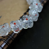 10Pcs 19mm Lampwork Glass Beads Lovely Flower Shape Multi-color DIY