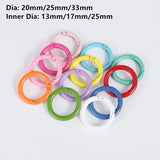 10Pcs 20/25/33mm O Ring Lobster Clasp Keychain Spring Clasp DIY Keyring
