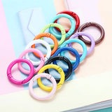 10Pcs 20/25/33mm O Ring Lobster Clasp Keychain Spring Clasp DIY Keyring