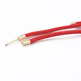 10Pcs Braided Nylon Cord Bracelet Kit with Brass End Cover for DIY Jewelry