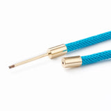 10Pcs Braided Nylon Cord Bracelet Kit with Brass End Cover for DIY Jewelry