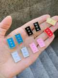 10Pcs Colourful Star Enamel Pendant Dripping Oil Copper Jewelry