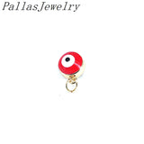 10Pcs Metal Eye Beads Charms Enamel Pendant For DIY Jewelry