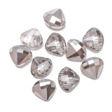 10Pcs 20MM Heart Shape Glass Flat Crystal Beads for Jewelry Making DIY Crafts