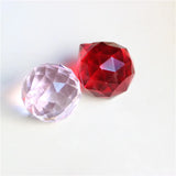 10Pcs 20mm Crystal Faceted Ball Chandelier Parts Hanging Glass Prisms