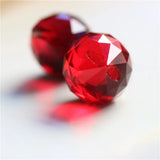 10Pcs 20mm Crystal Faceted Ball Chandelier Parts Hanging Glass Prisms