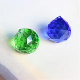 10Pcs 20mm Crystal Faceted Ball Chandelier Parts Hanging Glass Prisms