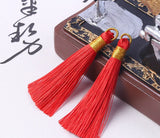 10Pcs 21 Colors Polyester Line Ice Silk Tassel Clothing Accessories Gift