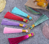 10Pcs 21 Colors Polyester Line Ice Silk Tassel Clothing Accessories Gift
