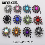 10Pcs DIY Jewelry Accessories Flat Back Rhinestone Acrylic Wedding Decoration