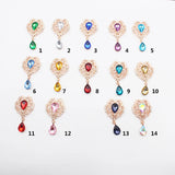 10Pcs Small Metal Rhinestone Crown Pendant DIY Accessories
