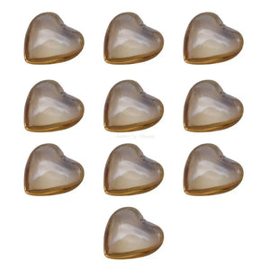 10Pcs 24mm Heart Crystal Pendants Jewelry DIY Glass Charm Necklace Earring