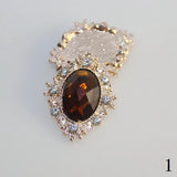10Pcs 25x32mm Crystal Rhinestone Embellishments DIY Weddings Accessories