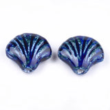 10Pcs Shell Shape Ceramic Beads Porcelain Spacer Bead DIY Jewelry Making
