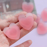 10Pcs Pink Double Heart Charms 3.4*2.9CM DIY Jewelry Accessories