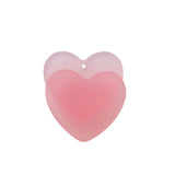 10Pcs Pink Double Heart Charms 3.4*2.9CM DIY Jewelry Accessories
