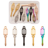 10Pcs Stainless Steel Tools Charms For DIY Jewelry Making