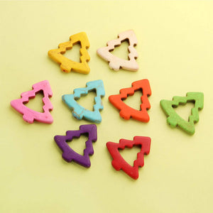 10Pcs Dyed Turquoise Stone Beads, Christmas Tree Stone 4160046