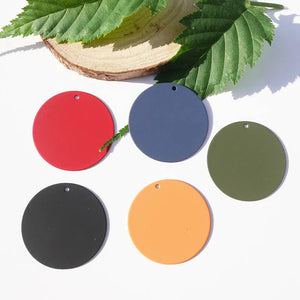 10Pcs 30MM Metal Disc Pendant Charms for DIY Earrings Necklace Jewelry