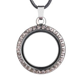 10Pcs 30mm Mixed Glass Memory Locket Pendant Necklaces for Women
