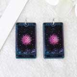 10Pcs Tarot Card Charms Acrylic Sun Moon DIY Jewelry Accessories
