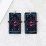 10Pcs Tarot Card Charms Acrylic Sun Moon DIY Jewelry Accessories