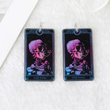 10Pcs Tarot Card Charms Acrylic Sun Moon DIY Jewelry Accessories