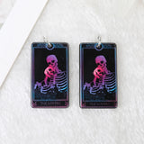 10Pcs Tarot Card Charms Acrylic Sun Moon DIY Jewelry Accessories