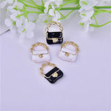 10Pcs 3D Handbag Enamel Charms for Jewelry Making DIY Accessories