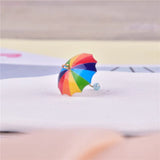 10Pcs 3D Umbrella Resin Charms for DIY Jewelry Making