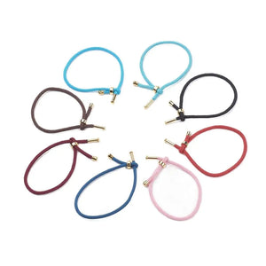 10Pcs 3mm Cotton Cord Bracelet with Slider Rope Bracelets