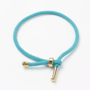 10Pcs 3mm Cotton Cord Bracelet with Slider Rope Bracelets