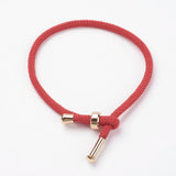 10Pcs 3mm Cotton Cord Bracelet with Slider Rope Bracelets