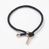 10Pcs 3mm Cotton Cord Bracelet with Slider Rope Bracelets