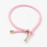 10Pcs 3mm Cotton Cord Bracelet with Slider Rope Bracelets